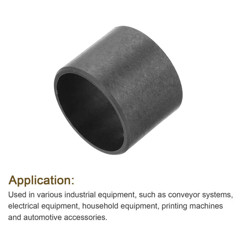 6 Pcs POM Sleeve Bearings 30mm ID By 34mm OD By 26mm Length Self Lubricating Oilless Black Bushings