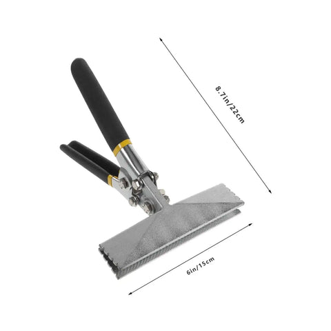 Heavy Duty Hand Seamer For Sheet Metal Bending With Long Reach Pliers And Offset Jaw Flat Plate Design Manual Bending Tool