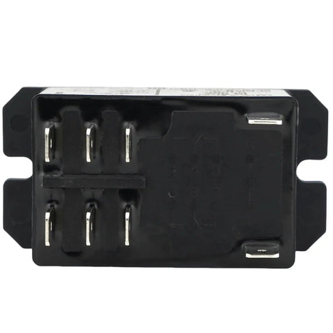 Bottom view of 24VAC 30A General Purpose High Power Relay with DPST NC Contacts Two Form C for automotive and electrical systems