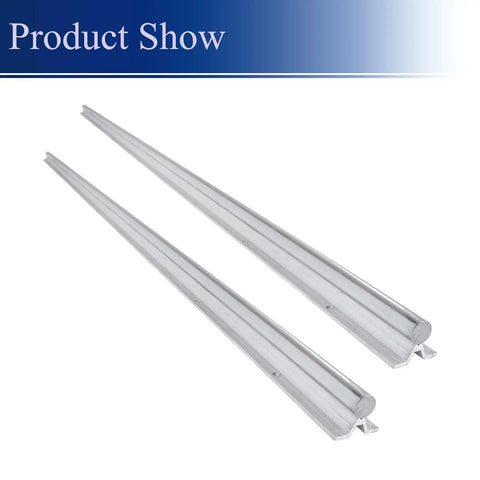 Rugged 2 Pack SBR20 Linear Rails 2200mm for CNC Machines and DIY Projects shown on white background