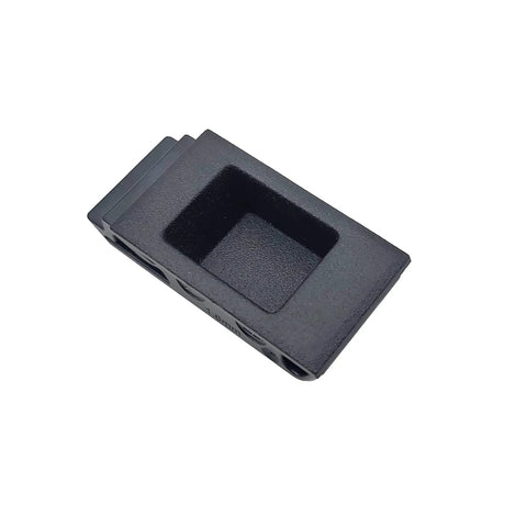 Flush Panel Slide Latch Push To Close For 1.6mm Panel Thickness And 6.4mm Grip Black Finish Durable ABS Body With Stainless Steel Spring