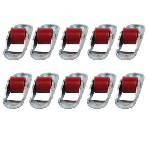 Sliding Window Pulley Roller Set 10 Pieces Durable Stainless Steel With Base For Cabinets And Doors Silent Jam Free