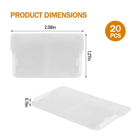 Product dimensions of Plastic Width Drawer Dividers For Craft Cabinets And Small Drawers 20 Pieces Model 40716.