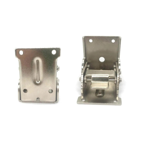 Adjustable Folding Table Hinges With 0 To 90 Degree Locking For Flexible Positioning, Zinc Alloy Support Brackets, front view