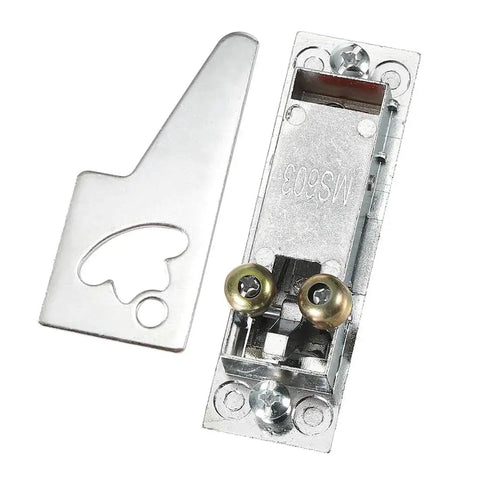 Electric Cabinet Door Cam Lock With Red Push Button Fits 0.16 Inch 4mm Thick Panels Durable Zinc Alloy Lock Shell MS6032 components