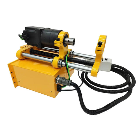 Workshop Ready 110V Hole Drilling Machine For Engineering Machining Delivers 45 To 180 Mm Hole Range 380 Mm Travel 1500W Power Industrial Heavy Duty Pipe Boring Rig Pro Grade For Precise Maintenance And Complex Workpieces Beilockery, yellow and black components