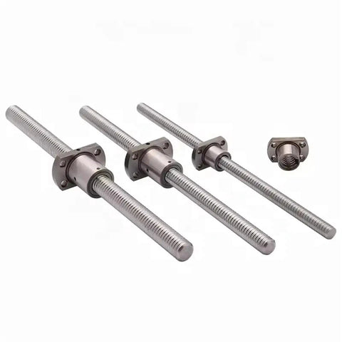 SFK082.5 Miniature Ball Screw With Nut For 3D Printer Linear Motion Kit, 100 150 200mm lengths, unmachined, nut included