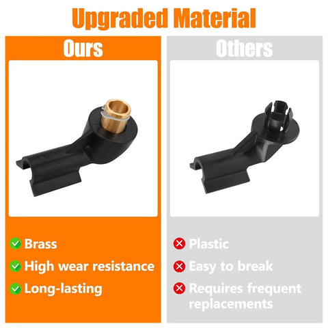 Comparison of 2Pcs Upgraded Brass ATV Gear Shifter Rod Snap Linkage Bushing for Polaris with plastic alternative