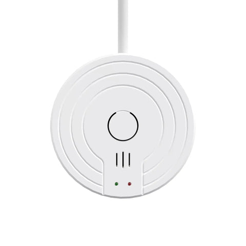 Ceiling-mounted smoke detector connected to 1000Ft 22/6 Alarm CCA Cable For Low Voltage Systems Lightweight CopperClad Aluminum Wire