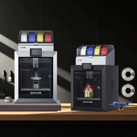 Colorful 3D Printing System With 16 Color Multi Material Capacity For Q2 Q2C Printers setup on a workbench