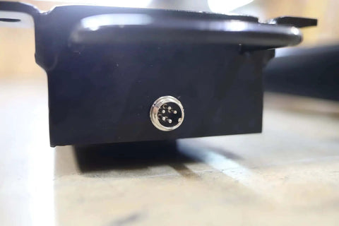 Close-up of connector on Portable Livestock Weigh Beam System With 10,000 Lb Capacity And 2 Lb Resolution, Heavy Duty Welded Steel.