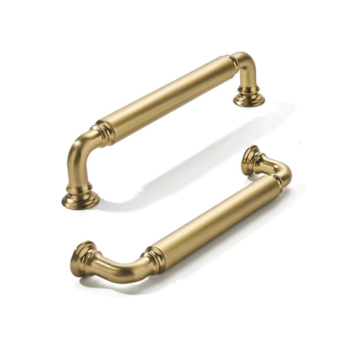 10 Pack Champagne Bronze Finish Heavy Duty Solid Zinc Alloy Cabinet Pulls With 5 Inch Hole Centers and 5.75 Inch Overall Length
