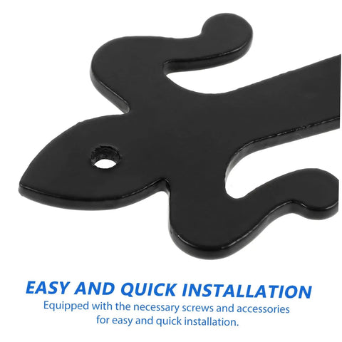 Close-up of Heavy Duty Garage And Cabinet Door Hinges For Home And Mobile Doors Built With Strong Iron Construction showing easy installation feature.