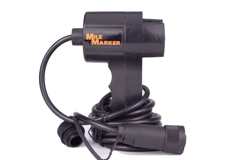 Side view of the PE3500 3500 Lb ATV Winch With 50 Ft Synthetic Rope Waterproof 2.4 HP Permanent Magnet Motor coiled