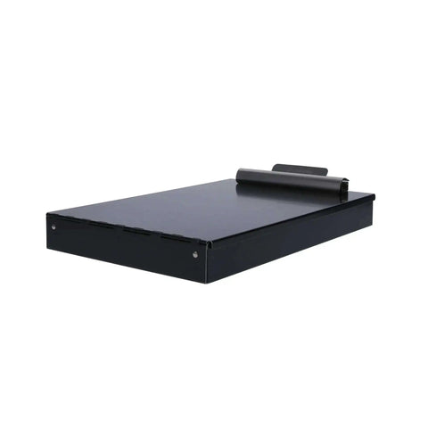 Black Dual Layer Metal Clipboard Folio With Storage For Letter Size Papers Privacy Nursing Clipboard And Office