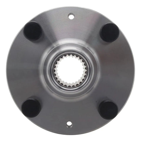 Front view of Front Wheel Bearing And Hub Repair Kit For Hyundai Accent And Kia Rio Rio5 OE Fit Premium Bearings Precisely Machined Hubs