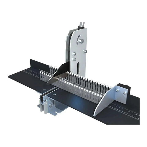 Bench Mount Wiring Duct Cutter With Length Stop For Plastic Panels A German Made High Quality Bench Top Tool for precise burr-free cuts