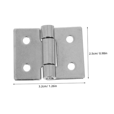 2 Pack Barn Door Hinges Replacement For Wood Doors Cabinets Garage And Bathroom, Easy Install Heavy Duty Hinges front view
