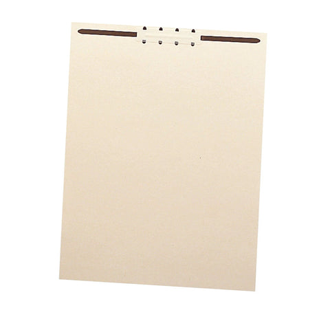 Front view of Manila File Back with 2-Inch Fastener for Letter Size Papers 100 Per Box End Tab or Top Tab Durable 11 Pt Manila Stock