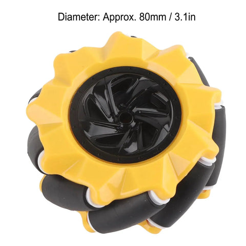 80mm Mecanum wheel part of Mecanum Wheel Kit For DIY Smart Car Projects Four Wheel Drive With 80mm ABS Rubber Wheels For TT Motors