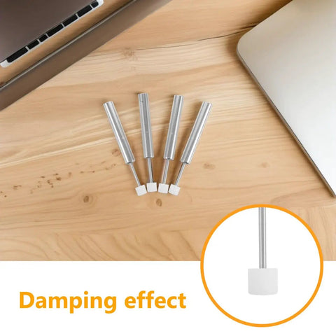 Super Quiet Trash Can Damper Kit For Kitchen And Office Use 4 Pack With Hydraulic Piston Lid Close System on wooden table