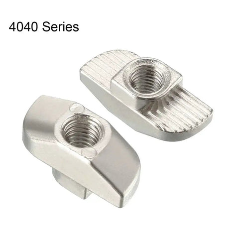 Sliding T Slot Nut M5 Half Round Roll In T Nut For 4040 Aluminum Extrusion Profile Nickel Plated Carbon Steel