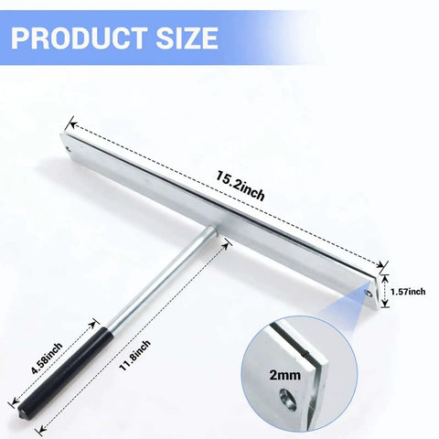 15.25 Inch Sheet Metal Bender Tool For Roofing Ductwork And HVAC Hemming Folding Hand Brake Manual Forming Tool with built-in handle