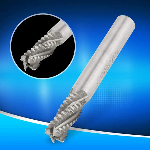 4 Flute High Speed Steel End Mill For CNC Milling 10mm Diameter 75mm Length Sharp Cutting Tool For Metal Wood Plastic