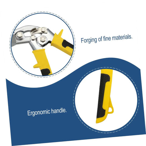 Heavy Duty Hand Seamer Tool For Bending And Flattening Metal With Durable Construction And Precise Clamping Depth, ergonomic handle
