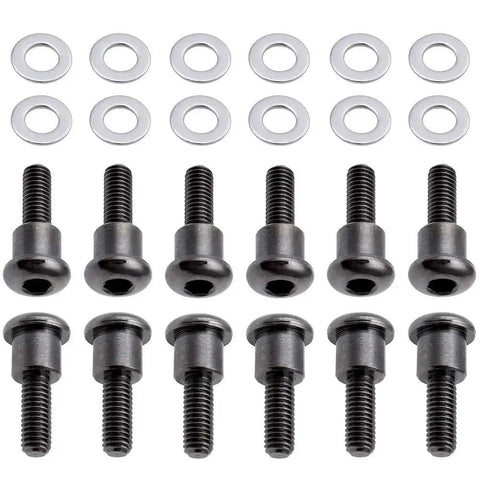 RC Shoulder Screws 3x12mm With 3x6x0.5 Washers For Traxxas Ultra Shocks Replacement Part 3642 Set Of 12