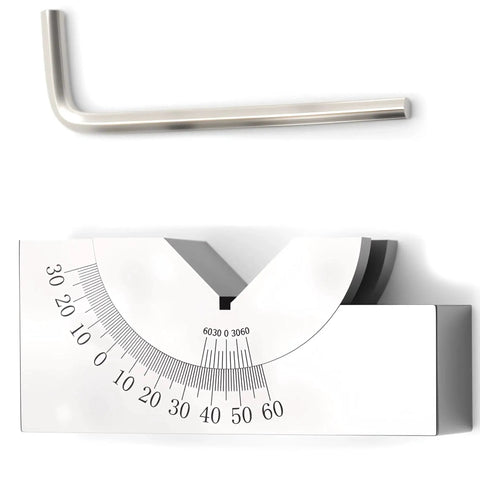 Adjustable Micro Angle Gauge 0 To 60 Degrees With Locking Hex Screw For Milling And Lathe Setup Pro Grade High Precision V Block