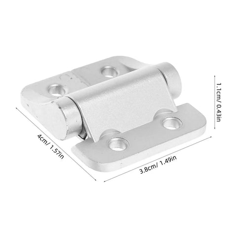 Torque Cabinet Door Hinge Zinc Alloy 1.8Nm Small Silver Adjustable Corner Hinges For Kitchen And Bathroom Furniture Doors Concealed