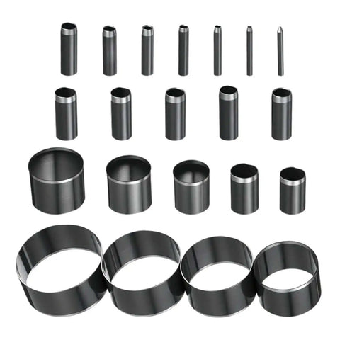 21 Piece Leather Circle Cutter Set Pro Grade Circle Punch Kit 1mm To 55mm With High Carbon Steel Round Cutting Dies for DIY Crafts