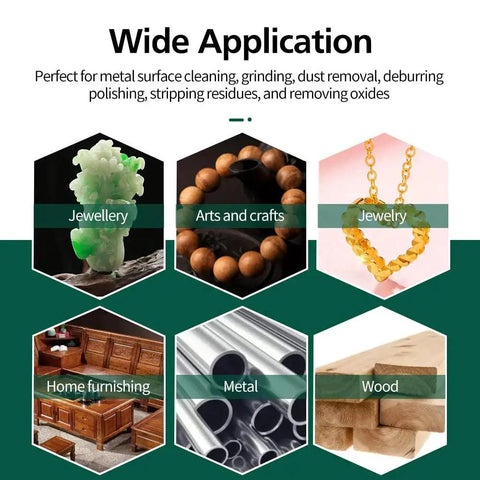 Abrasive Wheel Set For Rotary Tools 50 100 200 Pieces One Inch Buffing Polishing Wheels application examples.
