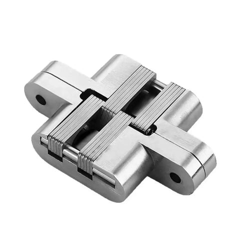 Concealed Cross Hinges For Folding Doors 180 Degree Zinc Alloy Invisible Hinge Set Durable Hidden Door Hardware 13 60mm