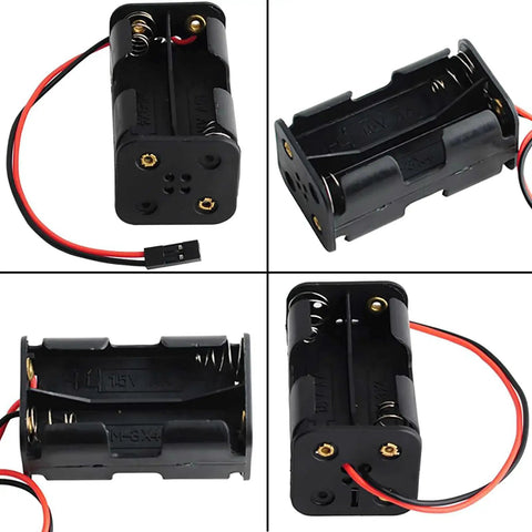Mechatronics Servo Tester Kit With SG90 9G Micro Servo 180 Degree RC Servo Tester Controller Power Supply Case 4AA Battery Holder JR Connector