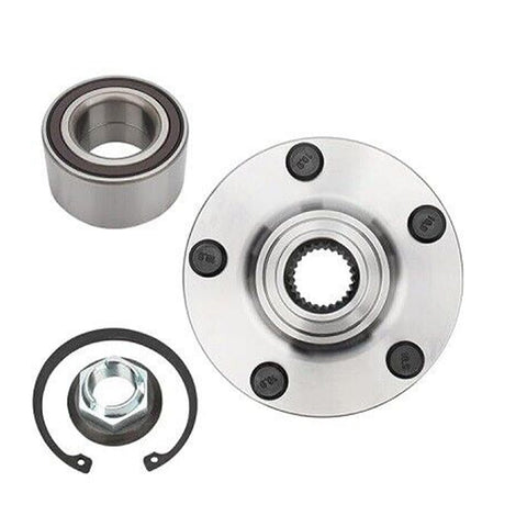 Two Piece Front Wheel Bearing Hubs Kit For Ford Transit Connect 2010 2011 2012 2013, 5 Lug Front Left And Right Hubs, Wheel Bearing Assembly, FWD, No ABS Sensor
