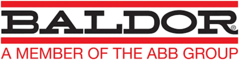 Baldor logo with text 'A Member of the ABB Group'