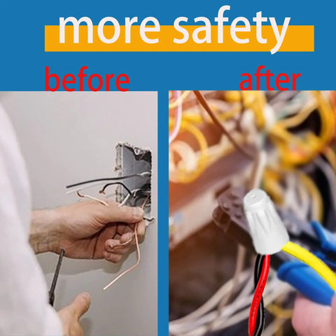 Ceramic wire connectors, 40-piece set for 22-10 AWG high-temp wiring with twist caps, Amazon brand.