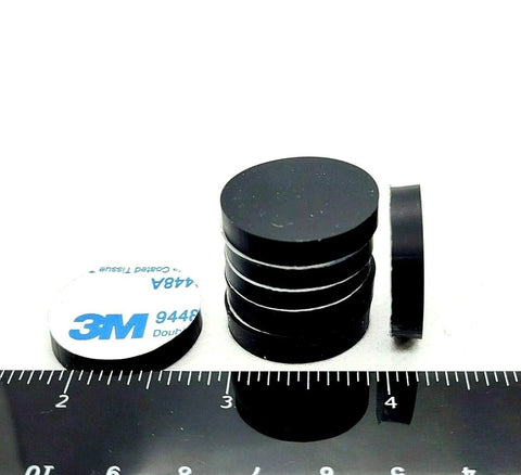 One Inch Round Silicone Rubber Bumper Feet Pads Three Sixteenth Inch Thick With Strong Adhesive Backing Twelve Pack