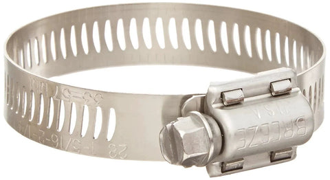 10 Pack Power Seal Clamps With Plated Screw For Effective Diameter Range 11/16 To 1 1/4 Inch 17mm To 32mm Stainless Steel Band And Housing