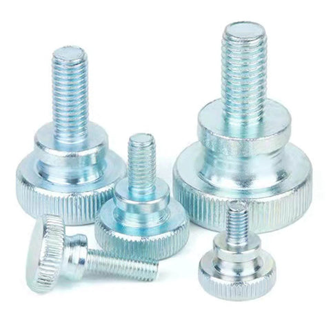 10 Pcs Knurled Thumb Screws M4 x 6mm For TV And Monitor Mounts VESA Screws Fully Threaded Zinc Plated Round Knurled Head