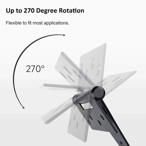 4 Pack 8 Inch T Strap Shed Door Hinges Heavy Duty With Screws, showing up to 270 degree rotation flexibility