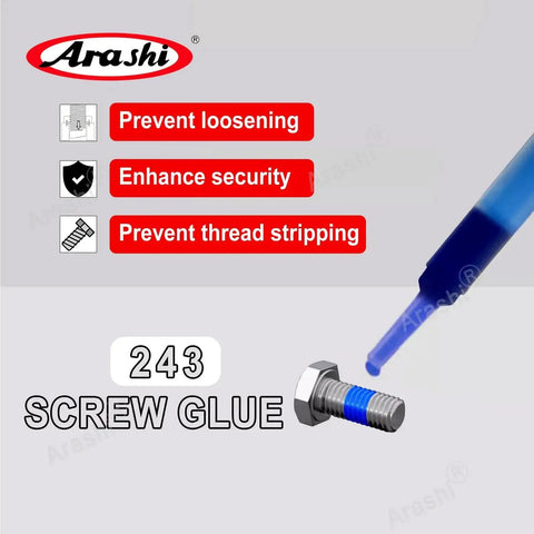 Blue Medium Strength Thread Locker For Bolts And Screws That Keeps Bolts Locked On Vibration, 2ml Adhesive Gel Preventing Loosening