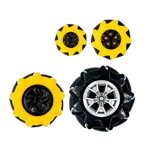 Omni Directional Mecanum Wheel Set For TT Motor Smart Robot Car In 48mm 60mm 80mm 97mm High Hardness Plastic With 6mm Hubs