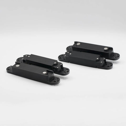 Hidden Door Hinge Set Two Pack Heavy Duty Concealed Hinge Zinc Alloy 180 Degree Swing For Interior Or Exterior Doors Black