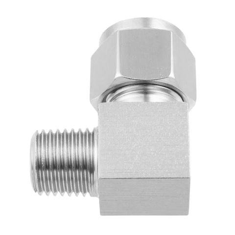 Yoebor stainless steel 304 compression elbow fitting, 90-degree, 3/8 in OD x 3/8 in NPT male, pack of 2