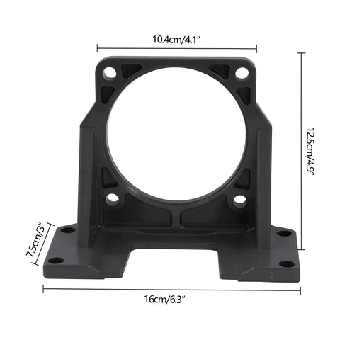 Heavy Duty Aluminum Adjustable Gear Reducer Motor Mount Bracket For Mini Motors 180W To 370W Easy Install With Pre Drilled Holes