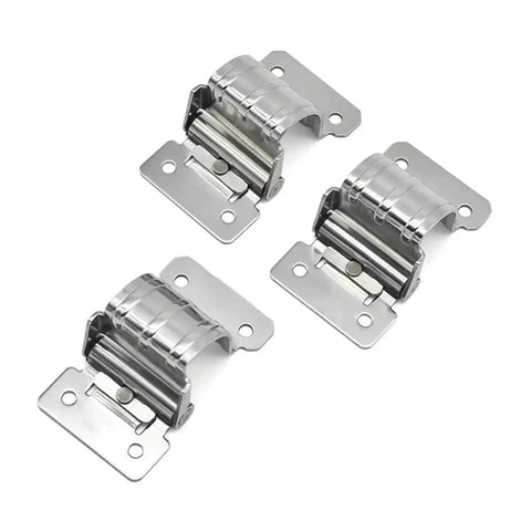 Stainless Steel Torque Built In Cabinet Hinges With Arc Damping Soft Close Freely Stopped 0.7Nm Torque 1 Pack shown front view