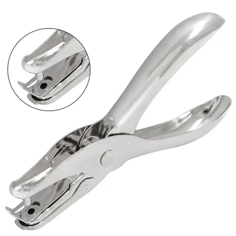 Small Circle Hole Punch 1/8 Inch 3mm Handheld Metal Puncher For Greeting Cards Invitations And DIY Paper Crafts in durable aluminum.